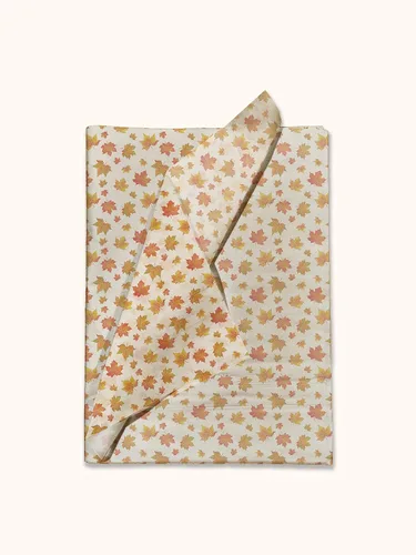 Miniatura 2 de Pro Supply Global Papel de seda impreso con hojas de otoño para bolsas de regalo o cajas y envoltura, papel de seda decorativo de otoño a granel