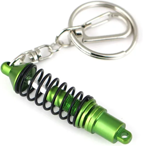 Miniatura 9 de Llavero creativo modelo autoparte de moda coilover amortiguador Maycom, color rojo, Hecho por el hombre, S