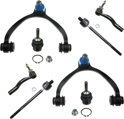 Miniatura 111 de Detroit Axle - Kit de brazos de control de extremo delantero de 8 piezas para Dodge Dakota 00-04, Durango 00-03, 4 brazos de control superior e