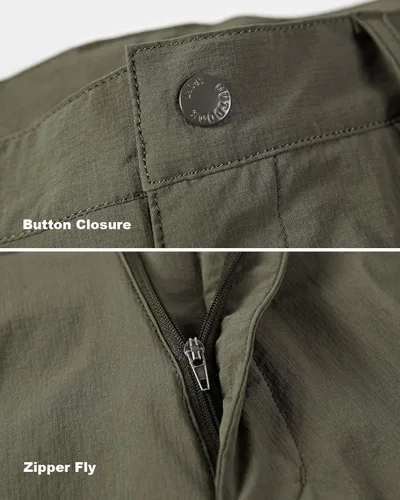 Miniatura 4 de EKLENTSON Pantalones cortos para hombre con bolsillos, ligeros, de secado rápido (sin cinturón)