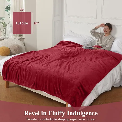Miniatura 5 de COZYTY Manta eléctrica tamaño completo, manta térmica de franela súper suave y acogedora con 6 niveles de calefacción y 1-10 horas de apagado
