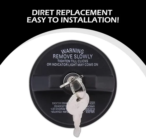 Miniatura 2 de Tapa de depósito de combustible con bloqueo, tapa de sello de depósito de combustible de plástico con dos llaves, repuesto OEM #77300-47020 10504