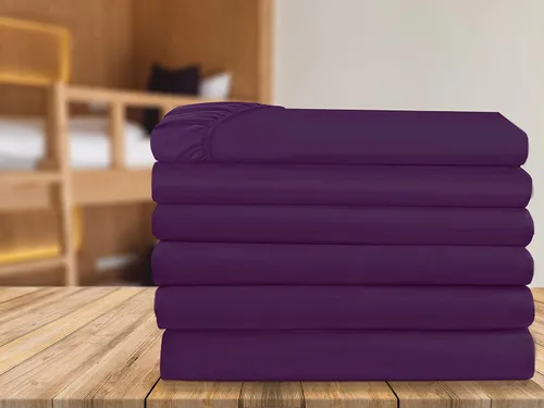 Miniatura 19 de Elegant Comfort Paquete de 6 sábanas bajeras bajeras de 1500 hilos, calidad prémium hotelera, bolsillo profundo, sin arrugas, resistentes a