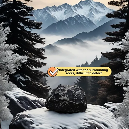 Miniatura 7 de Roca oculta para guardar llaves al aire libre, aspecto de piedra gris, nunca se bloquea. Ocultador de llaves de roca falsa para exteriores, cubierta