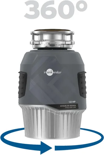 Miniatura 10 de InSinkErator EVOLUTION 1 HP 1 CV, Serie Avanzada de Triturador de Residuos Alimenticios con Alimentación Continua, Gris
