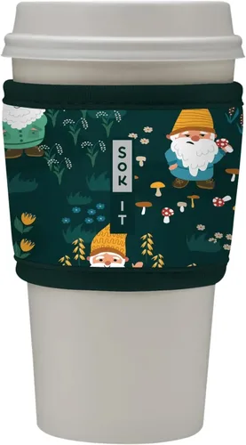 Miniatura 116 de Sok It HotSok Coffee & Tea - Funda de neopreno con aislamiento reutilizable (floral abstracto)