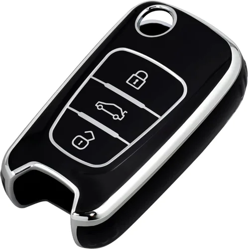Miniatura 8 de OFFCURVE Funda para llavero – Funda protectora completa para llave de coche para Kia Soul 2010-2013 y Kia Rio 2012-2014 / Sportage Flip plegable sin