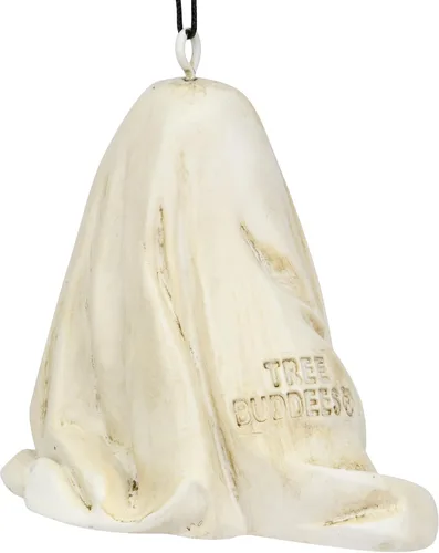 Miniatura 7 de Tree Buddees Lindo perro vestido como fantasma con calabaza adorno de Halloween