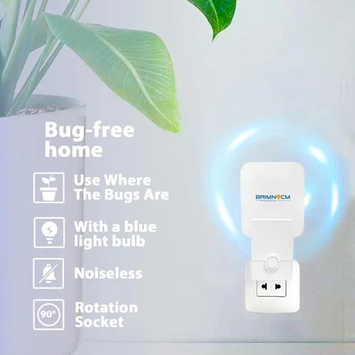 Miniatura 8 de Trampa de Insectos con Luz Azul para Interior, Trampa de Mosquitos para Casa, Trampa de Moscas para Frutas, Polillas y Mosquitos, Trampa de Insectos
