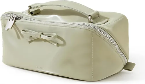 Miniatura 72 de EACHY Bolsa de Maquillaje de Viaje, Bolsas de Cosméticos de Gran Capacidad para Mujeres, Bolsa Portátil Impermeable que se Abre Plana, Bolsa de Aseo