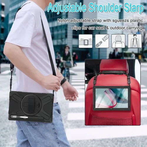 Miniatura 5 de Junfire Funda resistente a prueba de golpes para Lenovo Tab P11 Pro Gen2 de 11.2 pulgadas (TB-132FU/TB-138FC) 2022, funda resistente de servicio