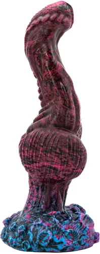 Miniatura 7 de Dominus - Consolador con ventosa anudada, combinación de colores rosa/negro, hecho a mano en los Estados Unidos, juguetes sexuales para adultos