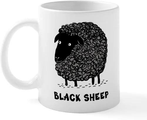 Miniatura 2 de CafePress Black Sheep Mug Taza de café de cerámica de 11 oz (11.0 fl oz)