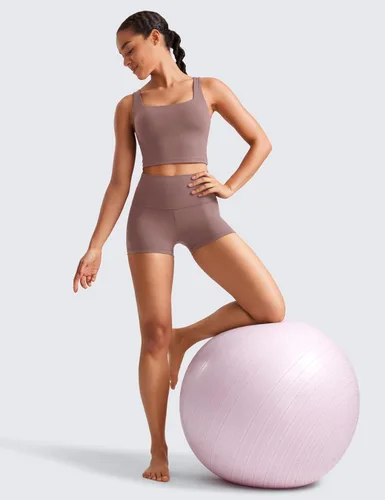 Miniatura 74 de CRZ YOGA Butterluxe - Pantalones cortos de ciclismo de cintura alta para mujer, 2.5 pulgadas, yoga, entrenamiento, elastano, correr, voleibol