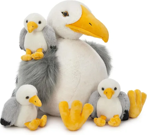 Miniatura 32 de MaoGoLan 5 piezas de peluche de foca gorda con 4 bebés en el interior - Almohada gigante de animal de peluche de foca ultrasuave de 20 pulgadas