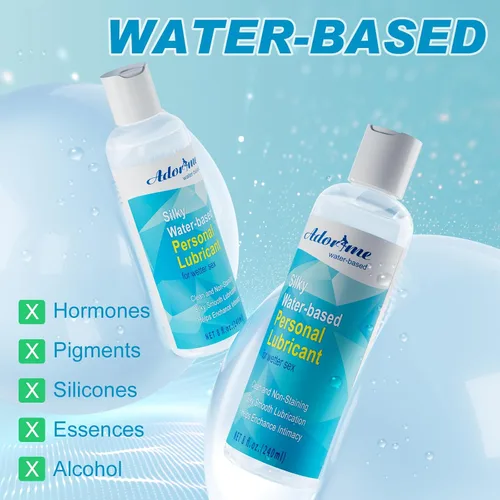Miniatura 2 de Adorime Lubricante sexual personal a base de agua, lubricante sexual suave y sedoso para mujeres, hombres, parejas, sexo vaginal y anal, fórmula
