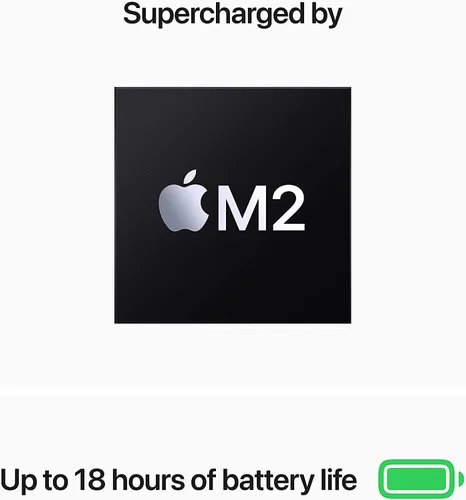 Miniatura 3 de Apple MacBook Air 2022 con chip Apple M2, 13 pulgadas, 8 GB de RAM, 256 GB de almacenamiento SSD, medianoche (renovado)