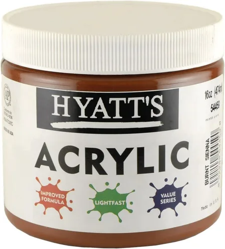 Miniatura 101 de Hyatt's Alizarine - Pintura acrílica carmesí Tubo de pintura acrílica de 2.5 fl oz de grado artístico Secado rápido y pintura no tóxica
