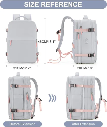 Miniatura 3 de Mochila casual Mochila de viaje, b-Gris, Moderno