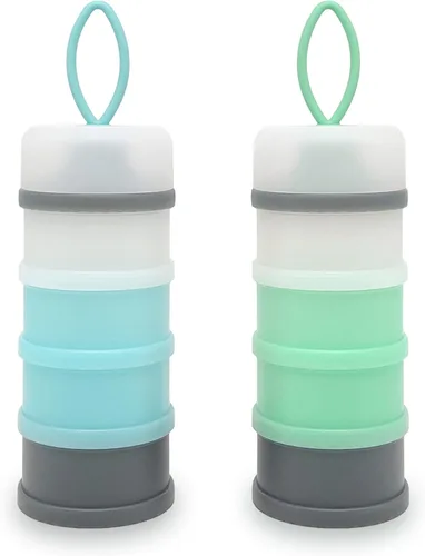 Miniatura 9 de Dispensador de fórmula para bebés, contenedor de fórmula, contenedor dispensador portátil de leche en polvo, contenedor de almacenamiento de viaje