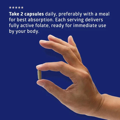 Miniatura 4 de Number One Nutrition L-metilfolato premium de 12.75 mg, suplemento de metilfolato activo extra fuerte 5-MTHF para apoyo energético y cognitivo, sin