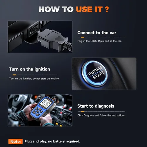 Miniatura 9 de AUTOPHIX Escáner OM126P+ OBD2, lector de código de luz de verificación del motor, escáner de código de automóvil para diagnóstico automotriz, leer