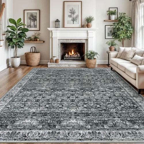 Miniatura 77 de SIILOOM Alfombra antideslizante de pasillo moderna de 2 x 5, súper suave, para pasillos, decoración para cocina, alfombras para pasillos sin 2-Verde