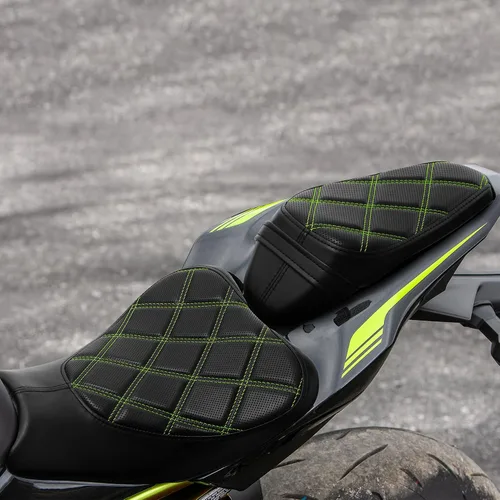 Miniatura 11 de SLMOTO Cojín de asiento de motocicleta para asiento delantero y trasero, asiento de conductor y pasajero, apto para Kawasaki Z900 Z 900 2017-2023