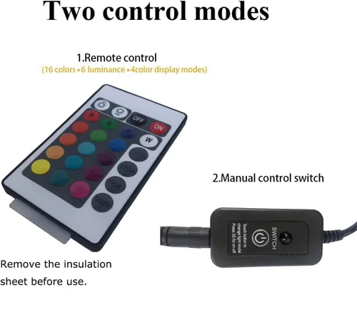 Miniatura 4 de Luces para Estanque Sumergibles Focos que Cambian de Color Luz de Paisaje con Control Remoto 36 Bombillas LED Luces Subacuáticas Ajustables