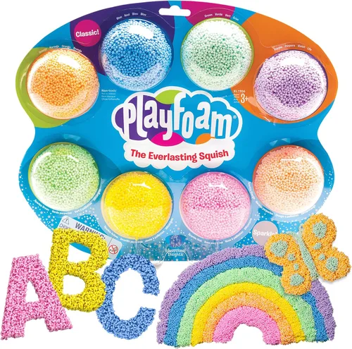 Educational Insights Playfoam 8-Pack, juguete antiestrés y juguetes sensoriales para niños y adultos, rellenos de cesta de Pascua para niños, regalo