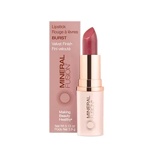 Miniatura 24 de Mineral Fusion Lápiz labial de larga duración, color de labios vívido y sin manchas con aceite de aguacate, manteca de semilla de cacao, libre
