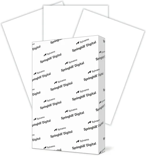 Miniatura 6 de Springhill Papel de cartulina blanco de 8.5 x 11 pulgadas, 90 libras, 163 gsm, 250 hojas (1 resma) - Cartulina ligera de alta calidad, papel de 90