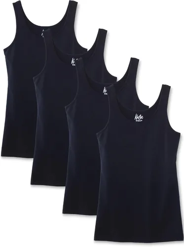Miniatura 10 de Kalon Paquete de 4 camisetas sin mangas con cuello redondo para mujer