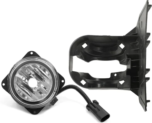 Miniatura 8 de ECOTRIC Luz antiniebla izquierda con bisel compatible con Ford F150 Harley Davidson Edition 2000-2004 Faro antiniebla frontal (lado del conductor)