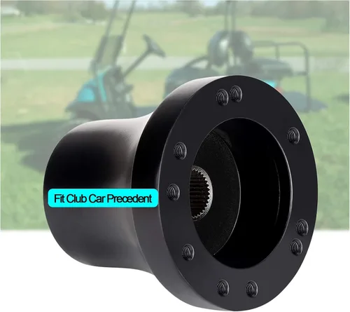 Volante para carrito de golf compatible con EZGO RXV & TXT, Club Car DS, Club Car Precedent, Yamaha, la mayoría de los carritos de golf (Adaptador