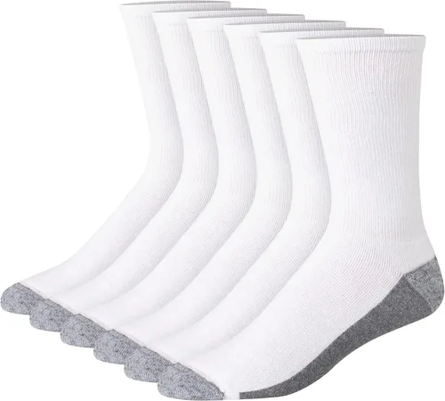 Miniatura 6 de Hanes Calcetines acolchados Max para hombre, absorben la humedad con control de olores, paquete múltiple