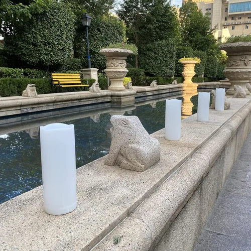 Miniatura 4 de Paquete de 1 vela de pilar sin llama para exteriores con control remoto y temporizador, impermeable, funciona con pilas, juego de velas LED