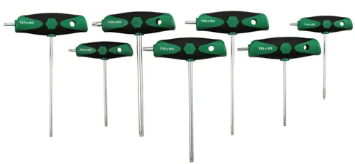 Miniatura 5 de Wiha 36497 Llave Torx con mango en T con agarre acolchado y destornillador lateral, multicolor, 17.272 pulgadas de largo x 28.448 pulgadas de ancho