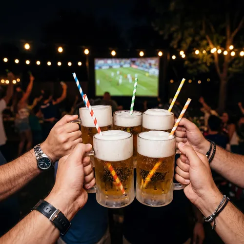 Miniatura 3 de PakTalk [Paquete de 100] Pajitas Naranjas, Pajitas de Papel Desechables Naranjas y Blancas Biodegradables de Otoño para Cócteles Aperol Spritz