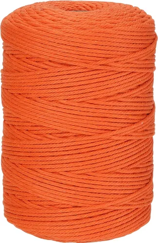 Miniatura 9 de Cuerda de macramé de algodón de 3 mm x 109 yardas, suministros de macramé de color natural, cuerda de algodón suave para colgar plantas, colgante