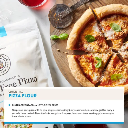 Miniatura 7 de King Arthur Harina sin gluten para pizza: Masa crujiente estilo napolitano - Caja de 32 oz, perfecta para hornear sin gluten, apta para celíacos