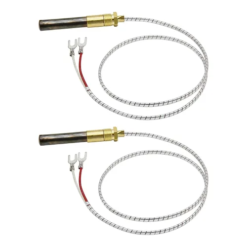 (2PCS) Generadores de Termopila Q313A de 24" 750mv Compatibles con Heat Glo Heatilator, Termopar de Chimenea de 750 Milivoltios, Compatibles con