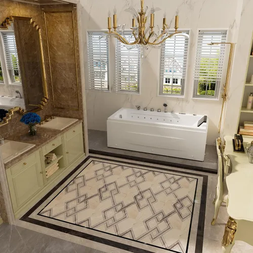 Miniatura 5 de Bañera de hidromasaje de 67 pulgadas con cromoterapia curativa, bañera de hidromasaje con calentador, bañera de hidromasaje calmante con cascada Joy