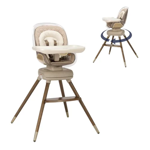Maxi-Cosi Kiskadee - Silla alta giratoria 360, 7 modos, para bebés de hasta 5 años de hasta 50 libras, clip magnético ClipQuik, bandeja de 3