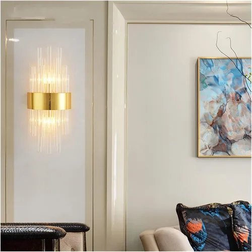 Miniatura 3 de Lámparas de pared modernas aplique de pared para interiores, escalera LED de cristal, lámpara de sala de estar, dormitorio, lámpara industrial retro