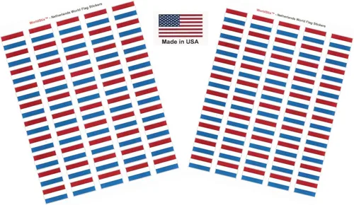 Miniatura 256 de 100 calcomanías de la bandera de Alaska; 1.5" x 1" hechas en Estados Unidos, calcomanías autoadhesivas de la bandera del estado para álbumes
