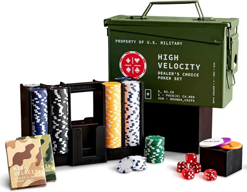 Miniatura 3 de Kölbs Titan LSO - Juego de póquer, caja táctil contiene el mejor juego de póquer: cartas de juego, juego de fichas de póquer y más, estuche y juego
