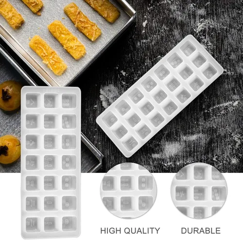 Miniatura 7 de EXCEART Mahjong and Dice - Juego de 2 moldes de fundición de resina epoxi para hacer joyas, colgantes, accesorios de manualidades, 11.02 x 5.70 x