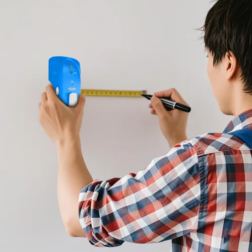 Miniatura 5 de Escáner de pared con buscador de pernos, sensor detector de madera y metales para pared de 3/4 de pulgada de grosor (Bule)