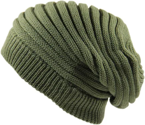Miniatura 25 de RW Rasta larga Slinky Beanie Sombreros